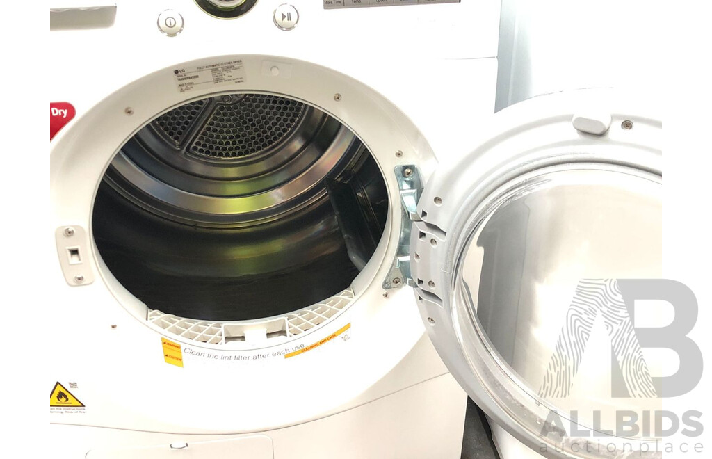 LG Sensor Dry 8kg Front Loader Condenser Clothes Dryer