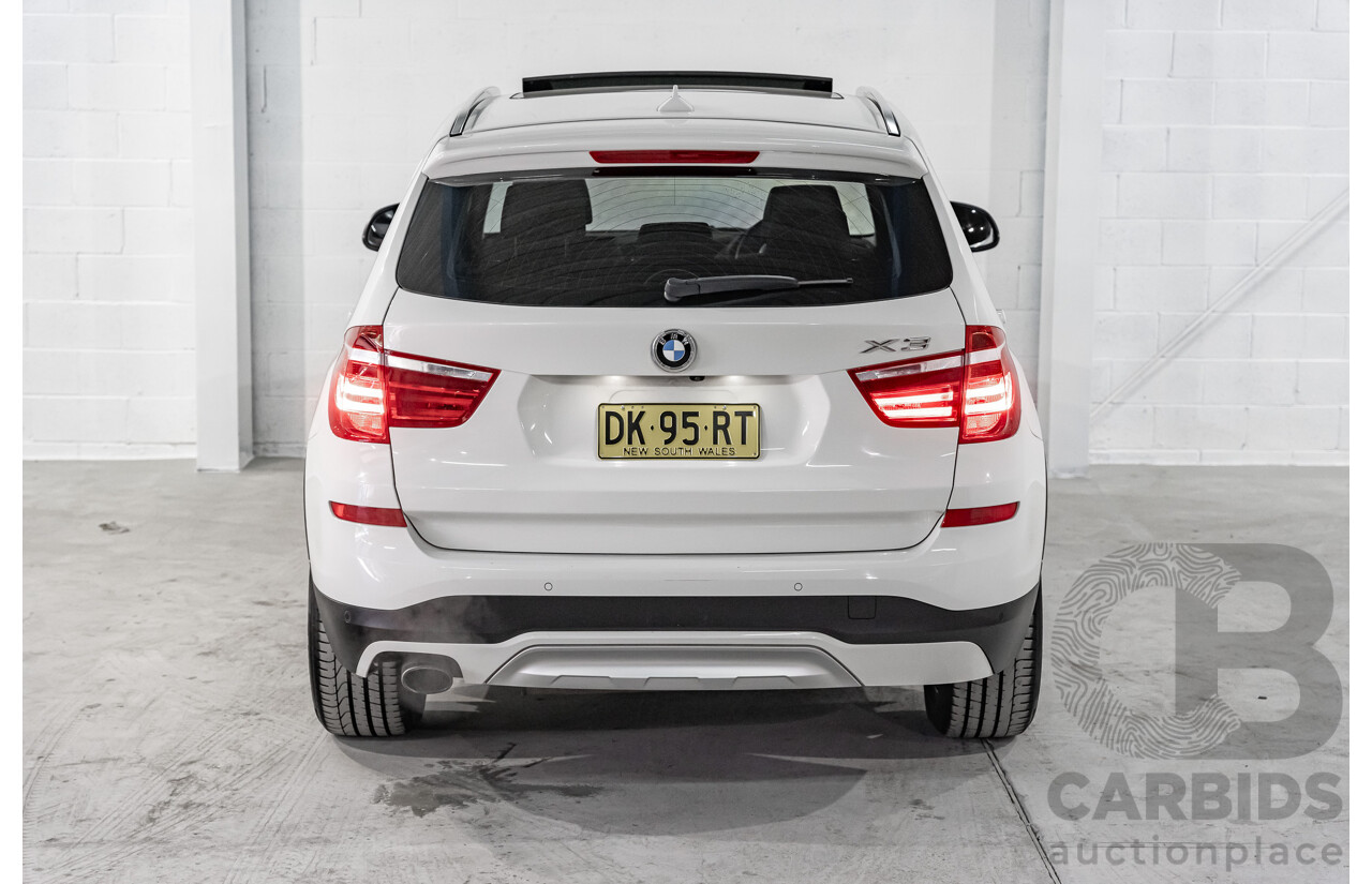 8/2014 BMW X3 Xdrive 20i (AWD) F25 MY14 4d Wagon White Turbo 2.0L