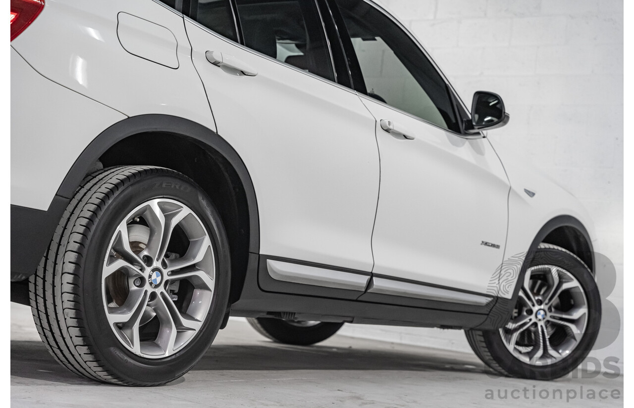 8/2014 BMW X3 Xdrive 20i (AWD) F25 MY14 4d Wagon White Turbo 2.0L