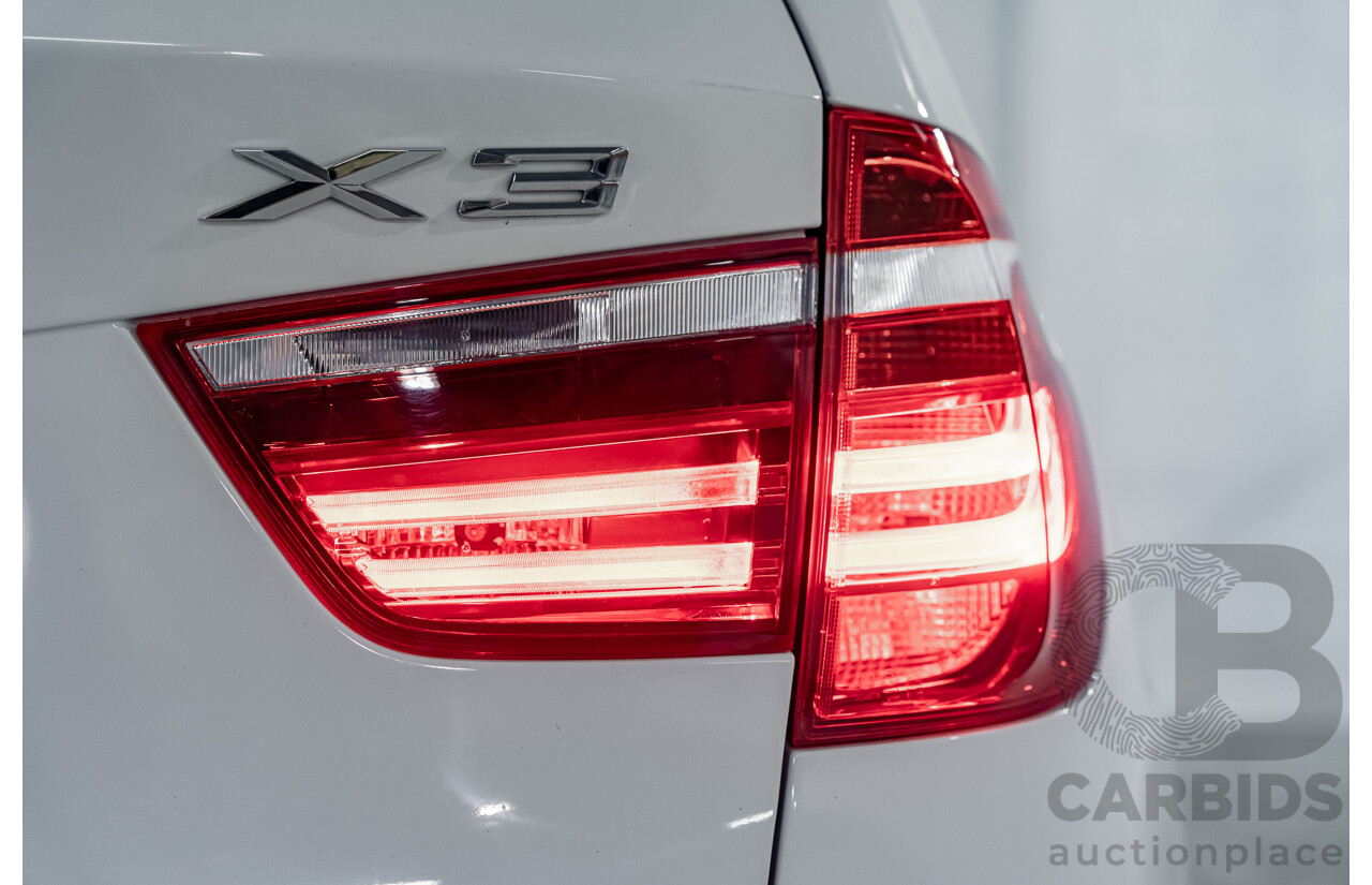 8/2014 BMW X3 Xdrive 20i (AWD) F25 MY14 4d Wagon White Turbo 2.0L