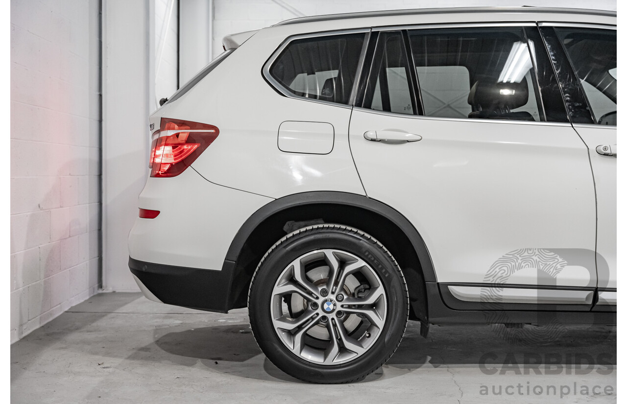 8/2014 BMW X3 Xdrive 20i (AWD) F25 MY14 4d Wagon White Turbo 2.0L