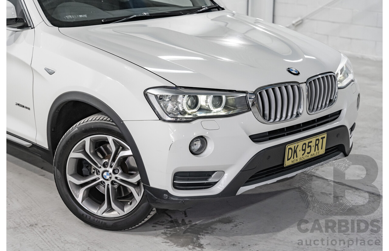 8/2014 BMW X3 Xdrive 20i (AWD) F25 MY14 4d Wagon White Turbo 2.0L