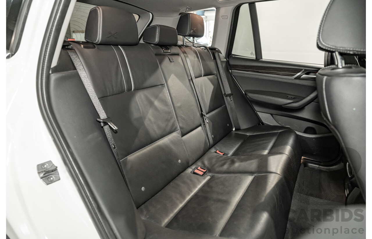 8/2014 BMW X3 Xdrive 20i (AWD) F25 MY14 4d Wagon White Turbo 2.0L