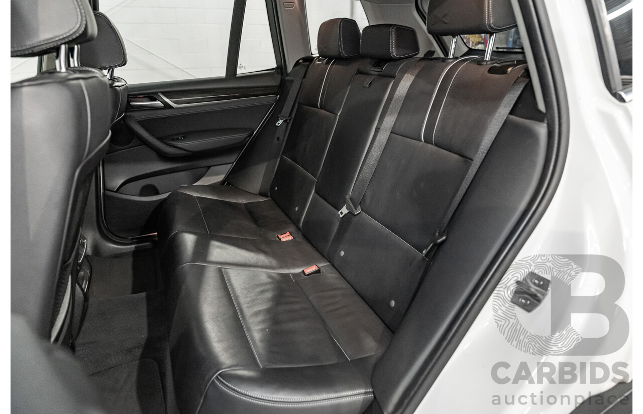 8/2014 BMW X3 Xdrive 20i (AWD) F25 MY14 4d Wagon White Turbo 2.0L