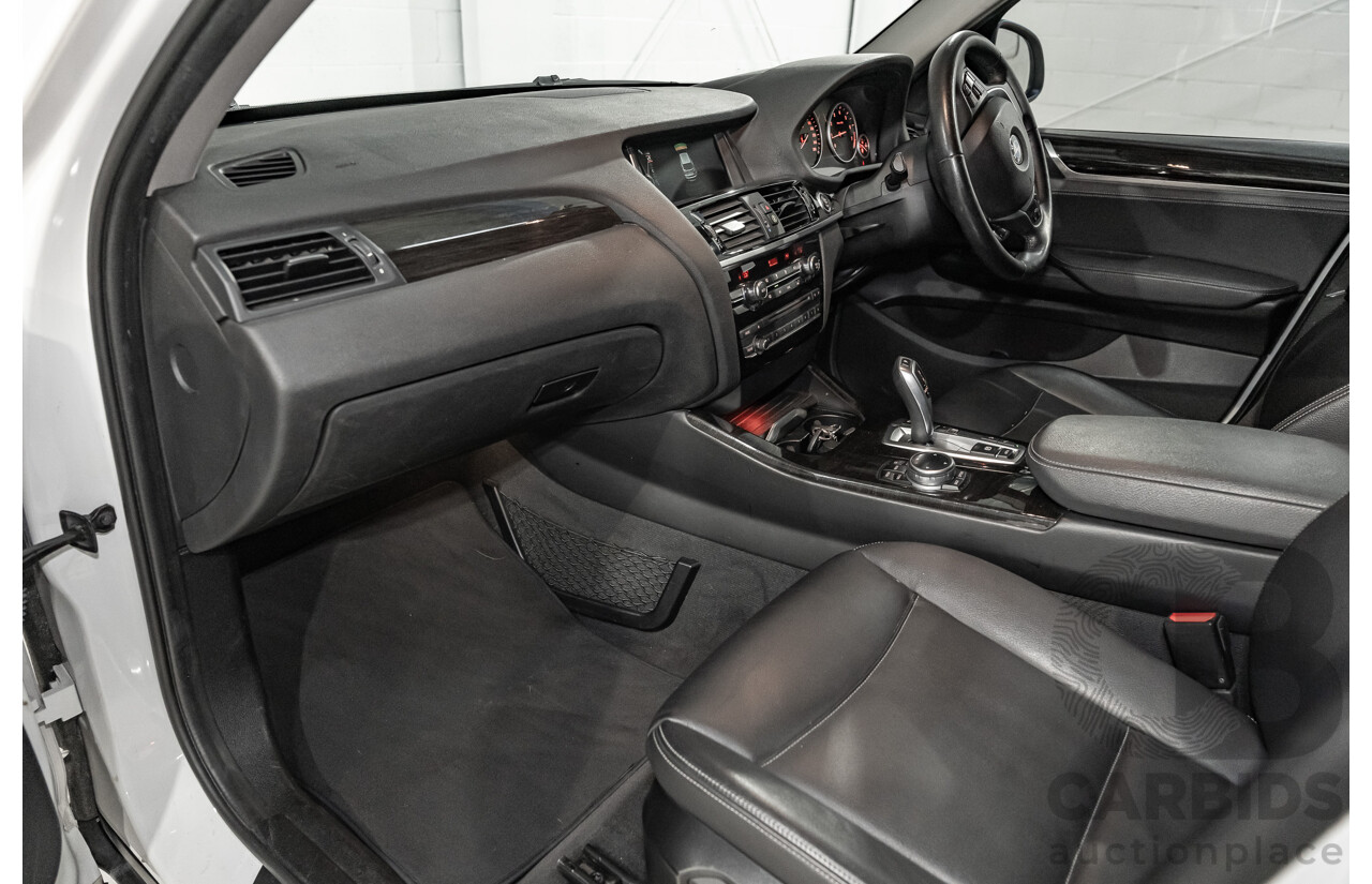 8/2014 BMW X3 Xdrive 20i (AWD) F25 MY14 4d Wagon White Turbo 2.0L