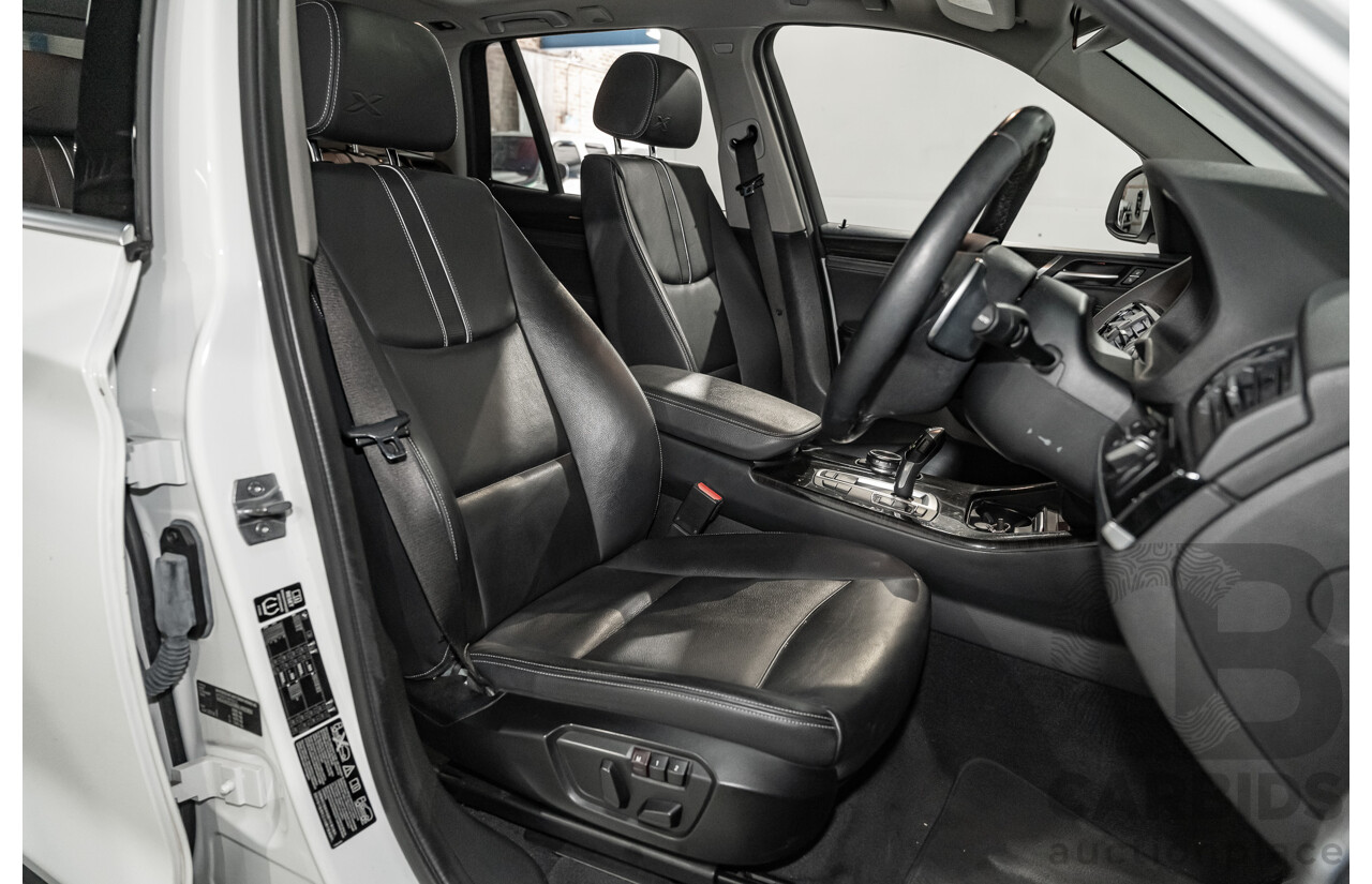 8/2014 BMW X3 Xdrive 20i (AWD) F25 MY14 4d Wagon White Turbo 2.0L