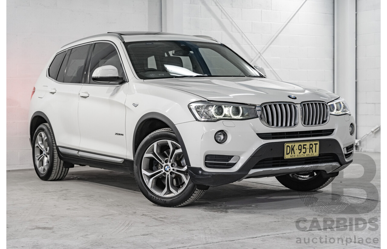 8/2014 BMW X3 Xdrive 20i (AWD) F25 MY14 4d Wagon White Turbo 2.0L