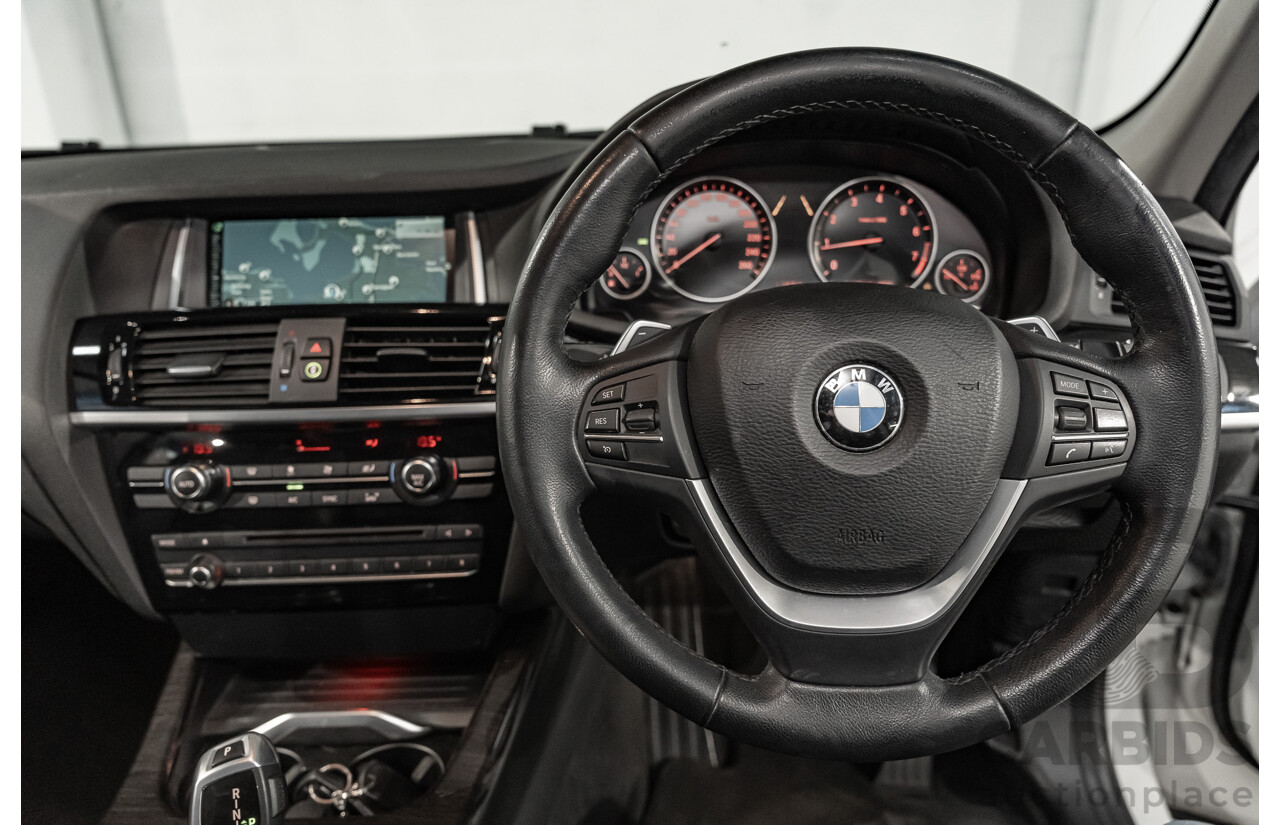 8/2014 BMW X3 Xdrive 20i (AWD) F25 MY14 4d Wagon White Turbo 2.0L