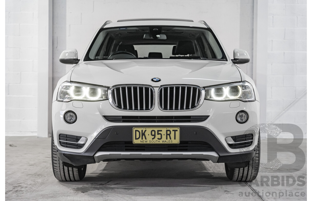 8/2014 BMW X3 Xdrive 20i (AWD) F25 MY14 4d Wagon White Turbo 2.0L