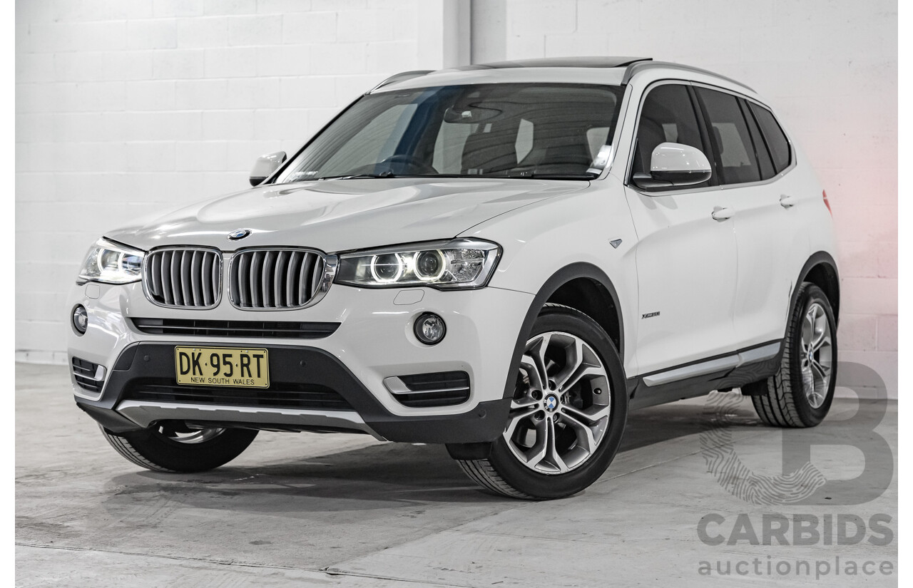 8/2014 BMW X3 Xdrive 20i (AWD) F25 MY14 4d Wagon White Turbo 2.0L