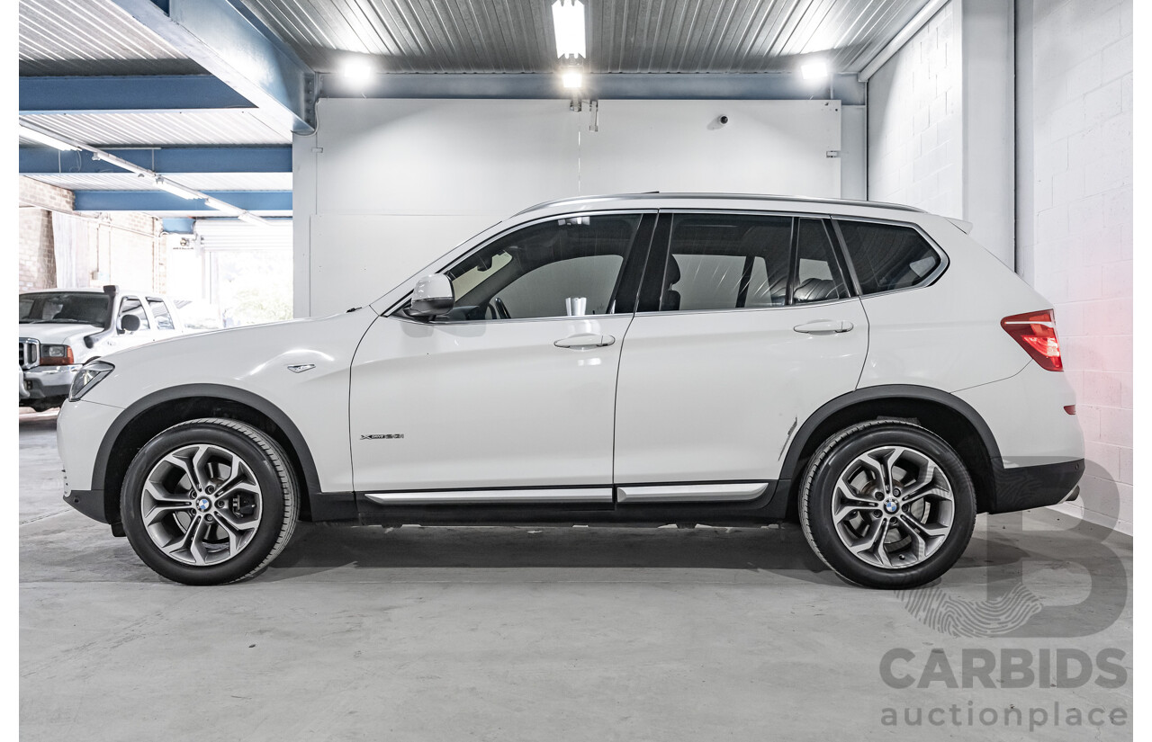 8/2014 BMW X3 Xdrive 20i (AWD) F25 MY14 4d Wagon White Turbo 2.0L