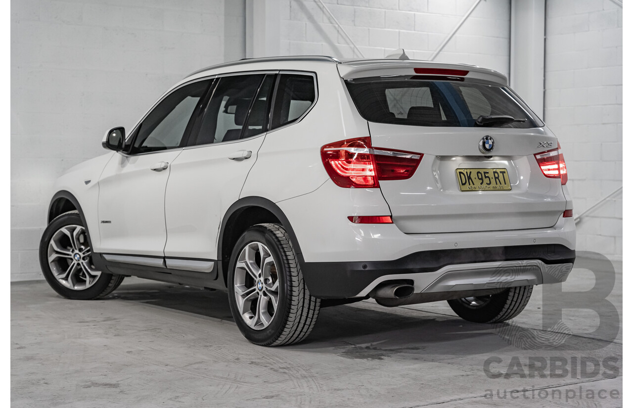 8/2014 BMW X3 Xdrive 20i (AWD) F25 MY14 4d Wagon White Turbo 2.0L
