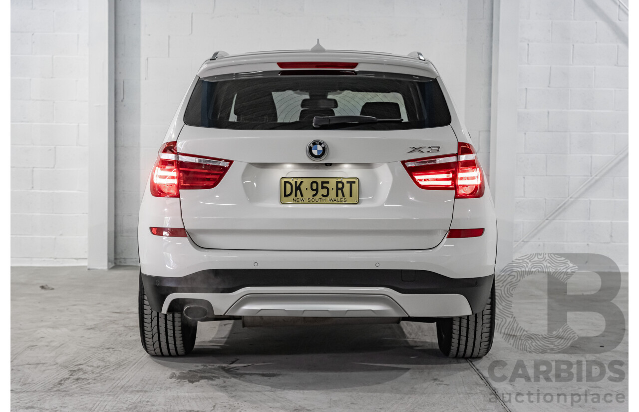 8/2014 BMW X3 Xdrive 20i (AWD) F25 MY14 4d Wagon White Turbo 2.0L