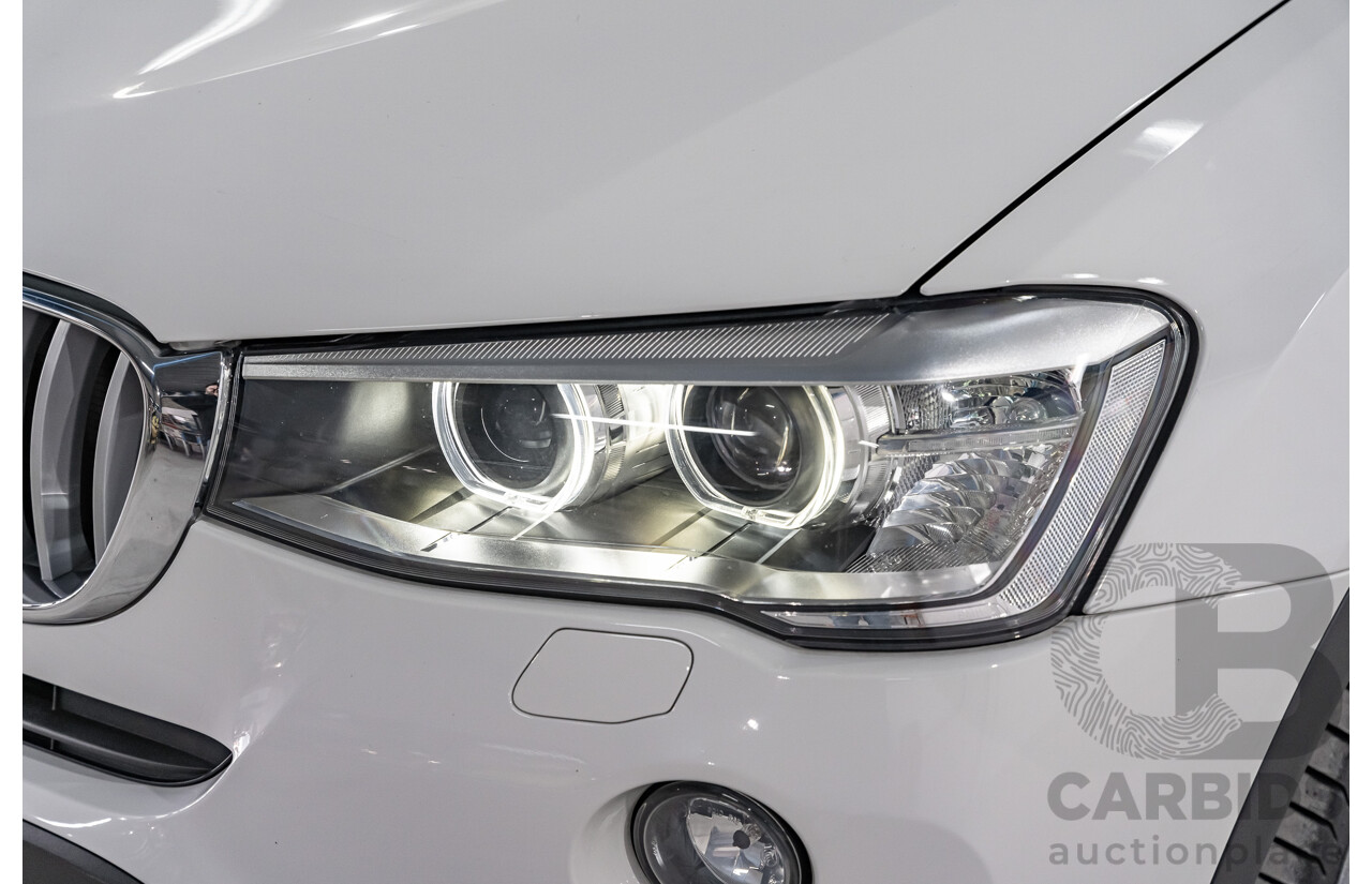 8/2014 BMW X3 Xdrive 20i (AWD) F25 MY14 4d Wagon White Turbo 2.0L
