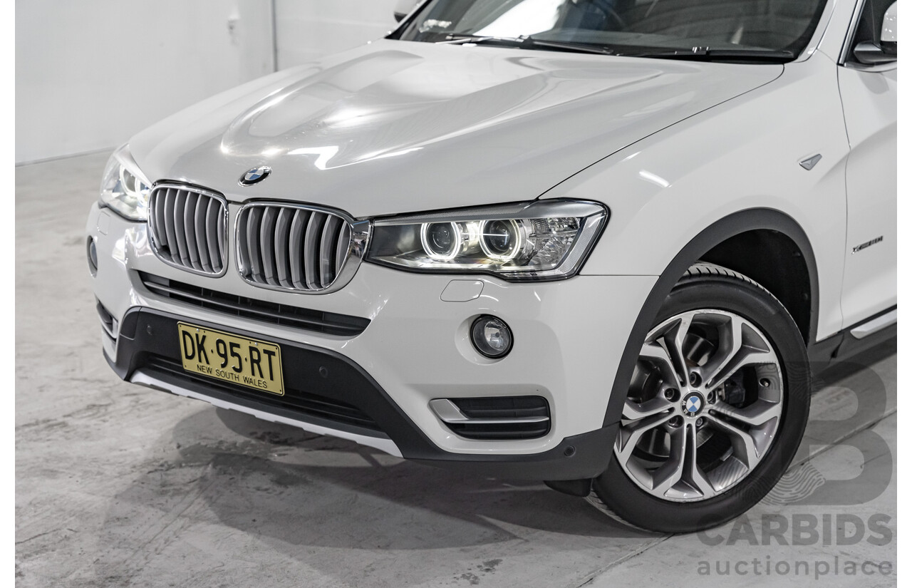 8/2014 BMW X3 Xdrive 20i (AWD) F25 MY14 4d Wagon White Turbo 2.0L