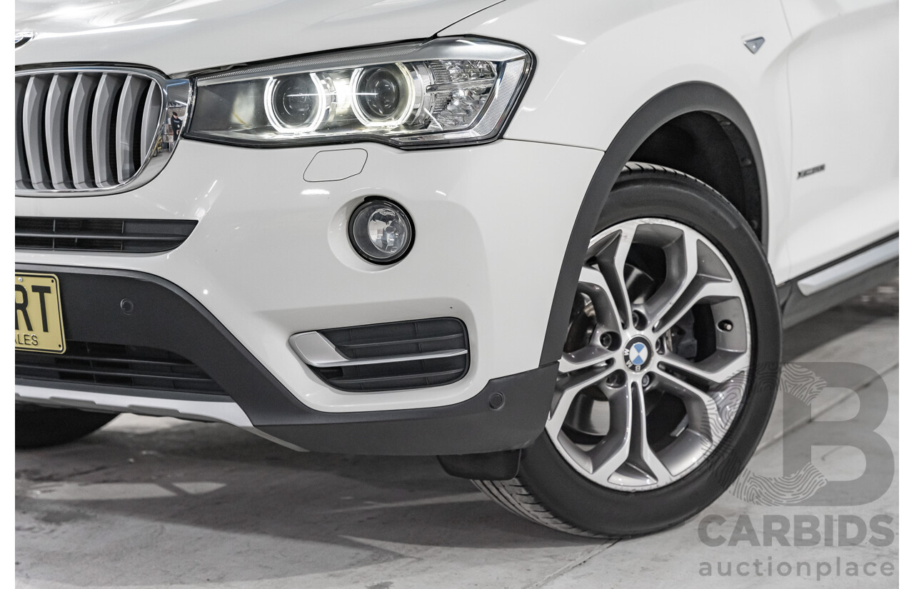8/2014 BMW X3 Xdrive 20i (AWD) F25 MY14 4d Wagon White Turbo 2.0L