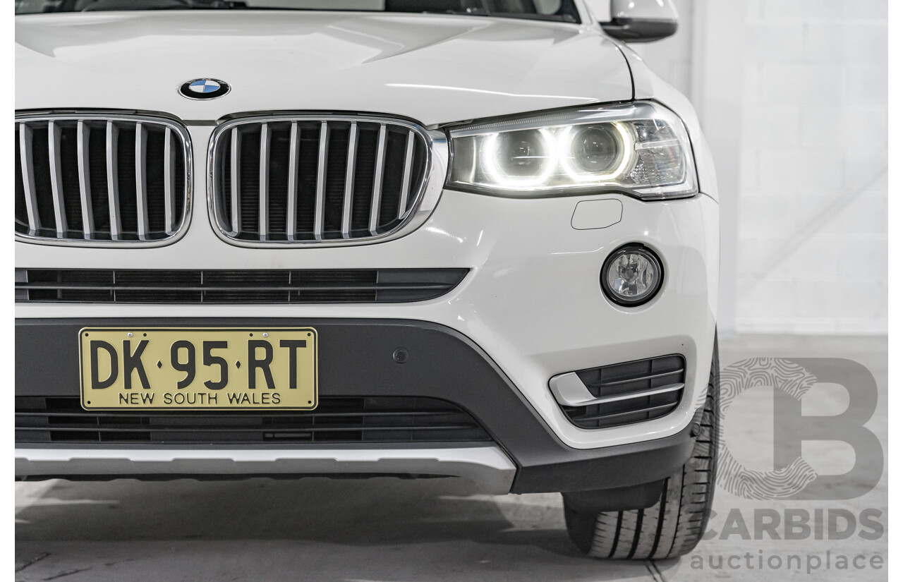 8/2014 BMW X3 Xdrive 20i (AWD) F25 MY14 4d Wagon White Turbo 2.0L