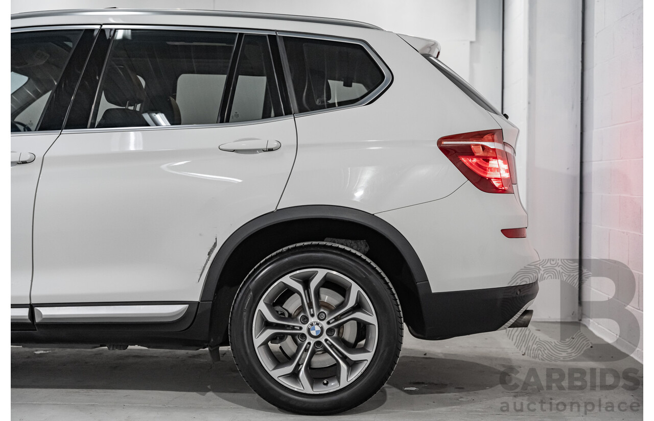 8/2014 BMW X3 Xdrive 20i (AWD) F25 MY14 4d Wagon White Turbo 2.0L