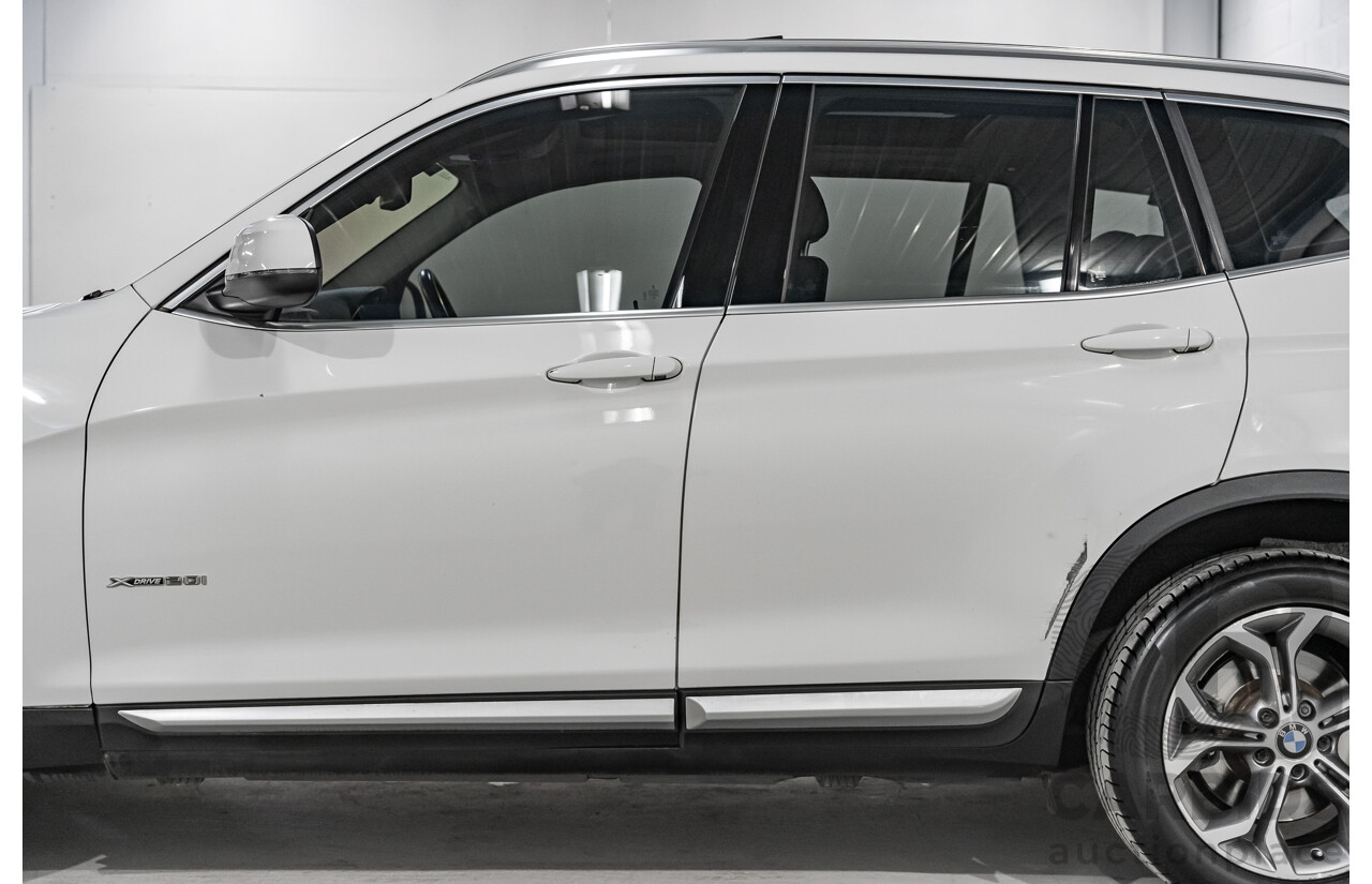 8/2014 BMW X3 Xdrive 20i (AWD) F25 MY14 4d Wagon White Turbo 2.0L