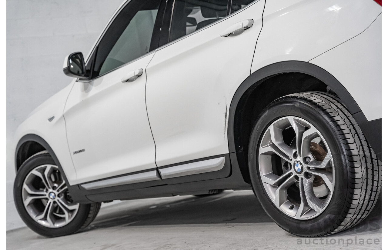 8/2014 BMW X3 Xdrive 20i (AWD) F25 MY14 4d Wagon White Turbo 2.0L