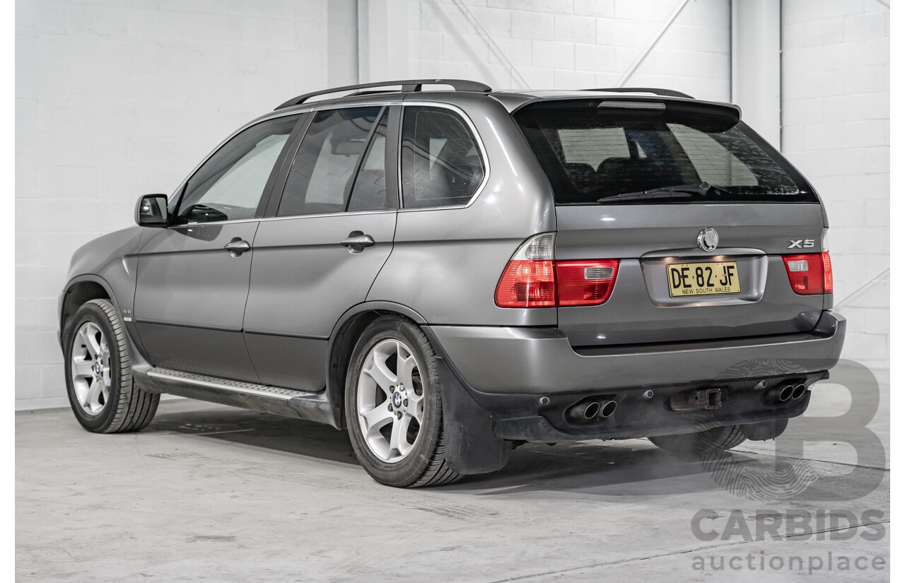 1/2004 BMW X5 4.4i E53 (4x4) 4d Wagon Metallic Grey V8 4.4L