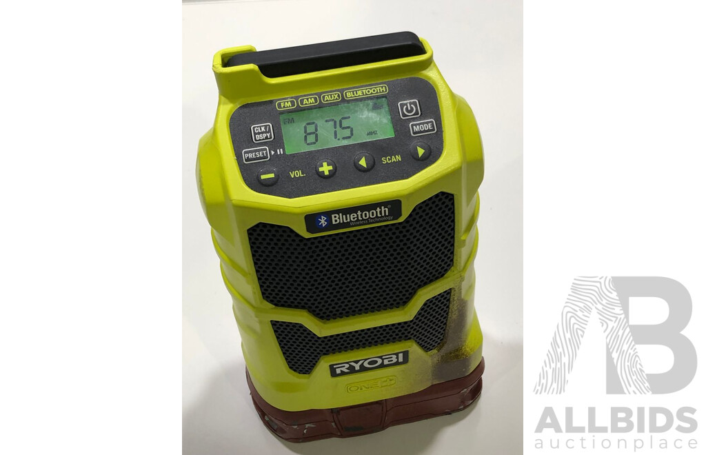Ryobi One+ Cordless Compact Radio with Bluetooth