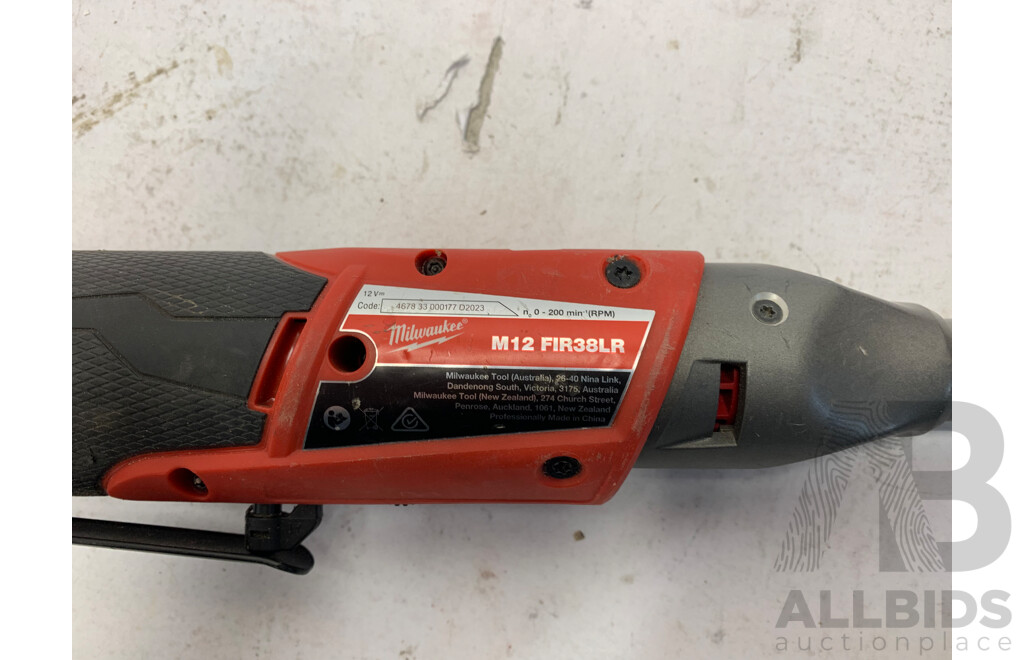 MILWAUKEE M12FIR38LR 12V Li-ion Cordless Fuel 3/8