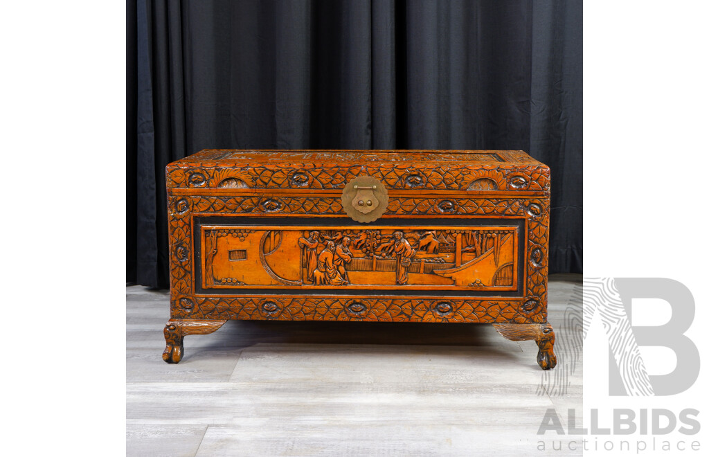 Carved Camphorwood Trunk