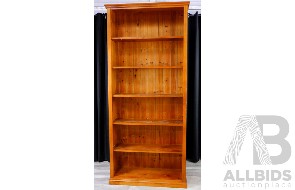 Pine Open Bookcase