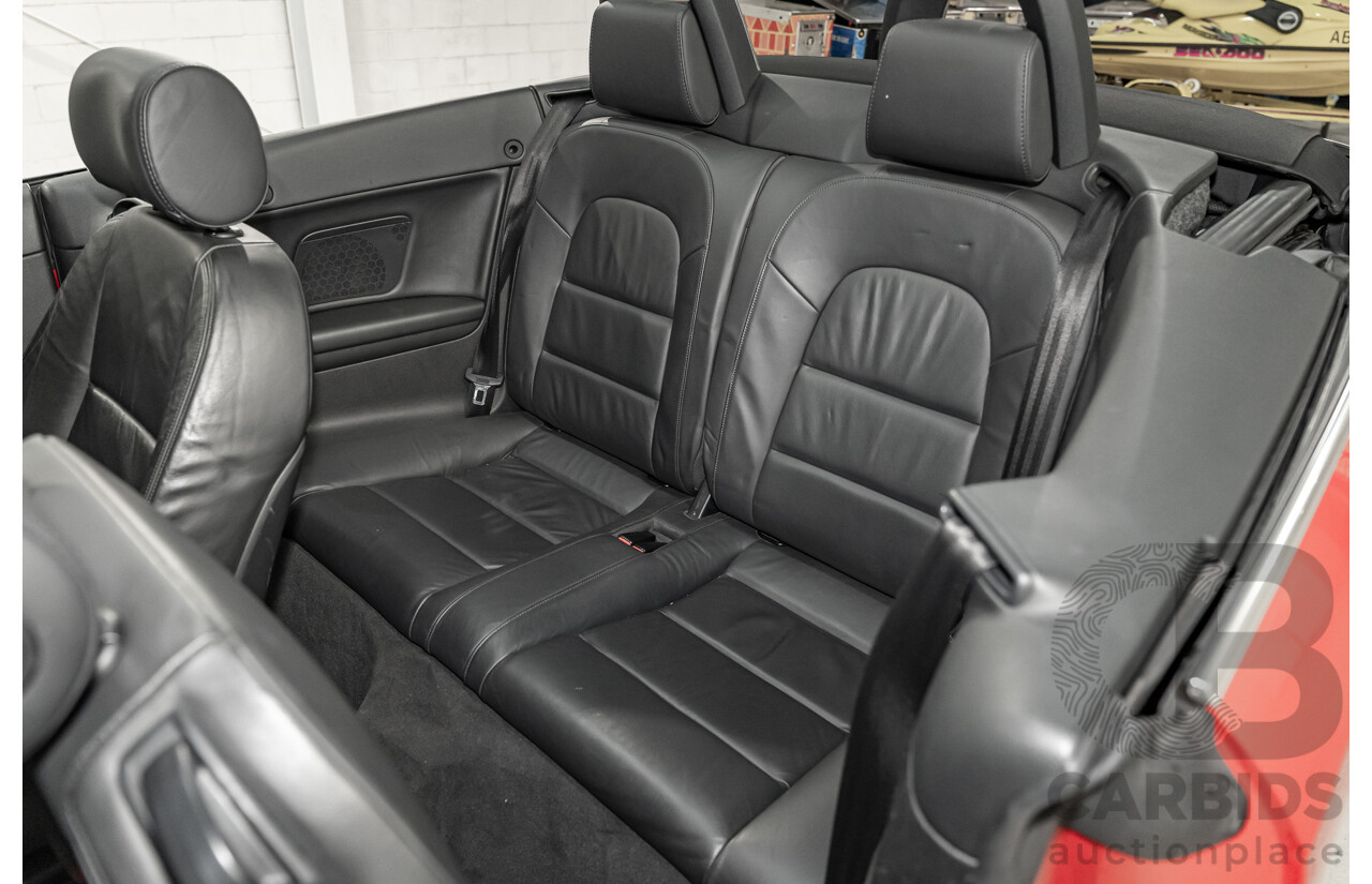 9/2009 Audi A3 1.8 TFSI Attraction 8P 2d Cabriolet Red 1.8L