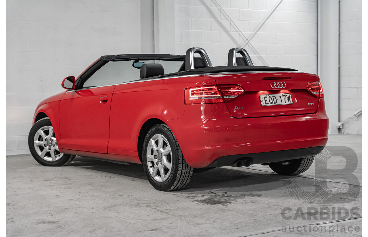 9/2009 Audi A3 1.8 TFSI Attraction 8P 2d Cabriolet Red 1.8L