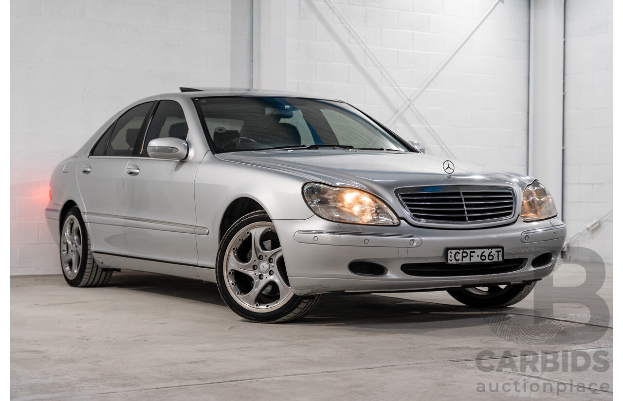 12/2000 Mercedes Benz S320 W220 4d Sedan Brilliant Silver Metallic V6 3.2L