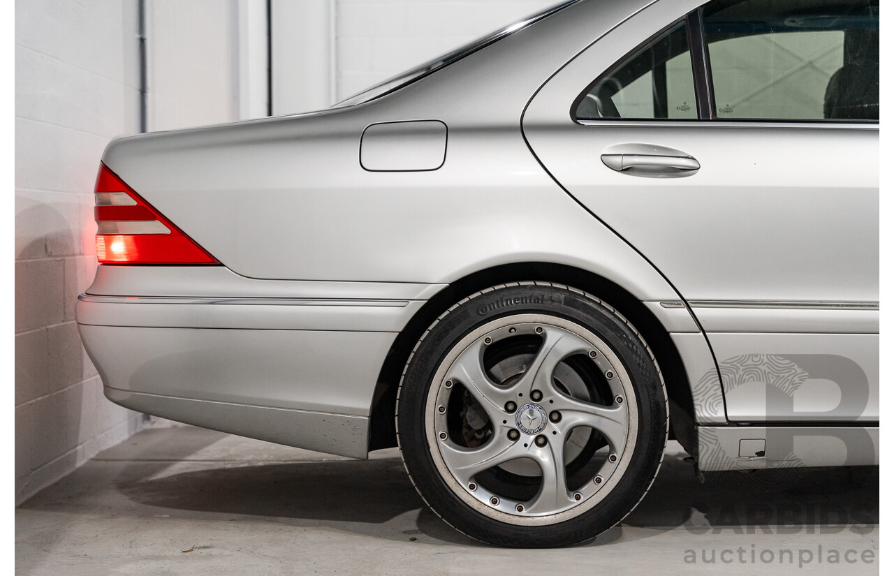 12/2000 Mercedes Benz S320 W220 4d Sedan Brilliant Silver Metallic V6 3.2L