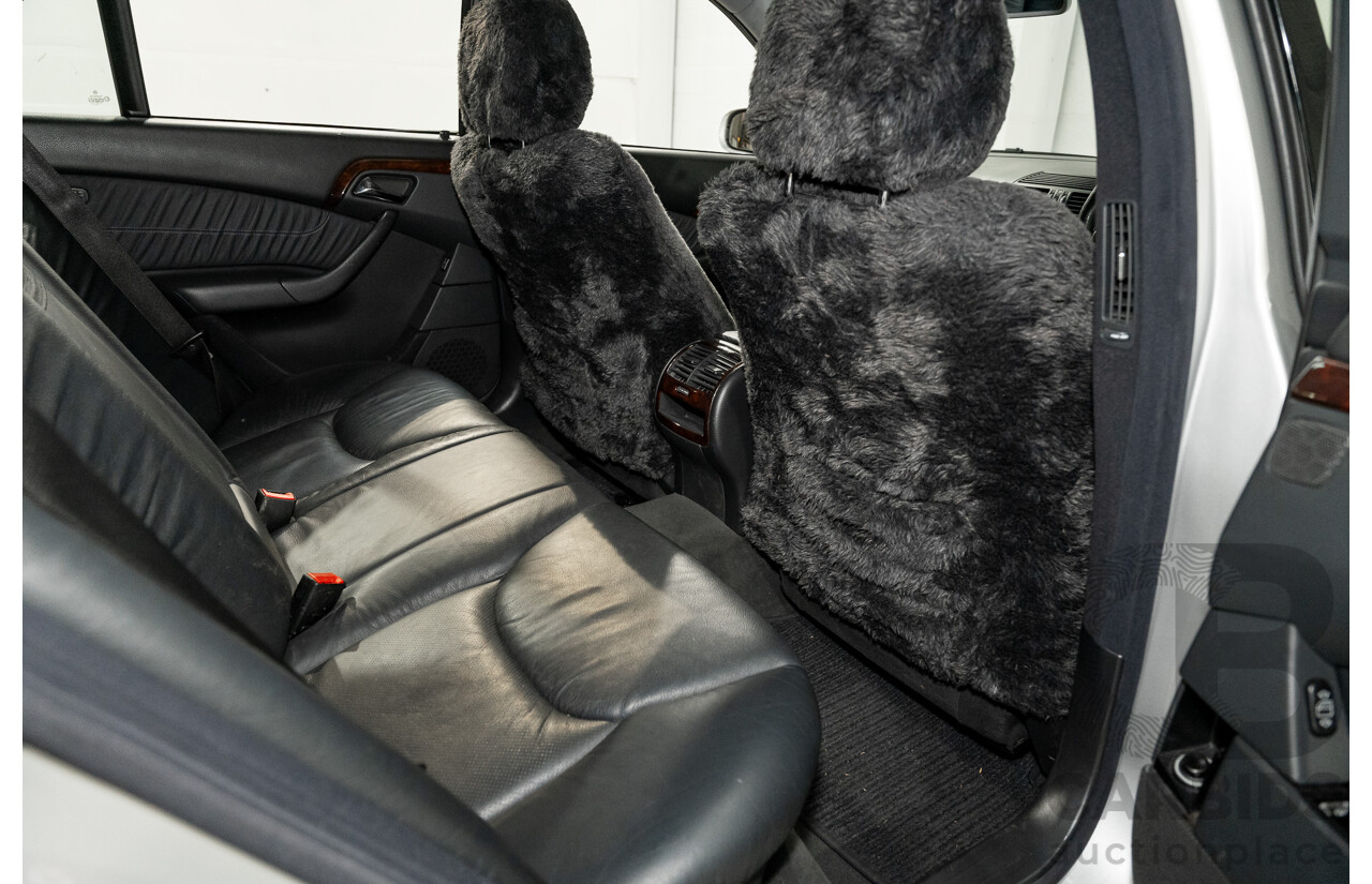 12/2000 Mercedes Benz S320 W220 4d Sedan Brilliant Silver Metallic V6 3.2L