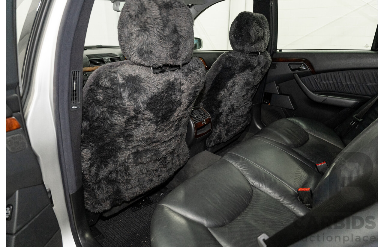 12/2000 Mercedes Benz S320 W220 4d Sedan Brilliant Silver Metallic V6 3.2L