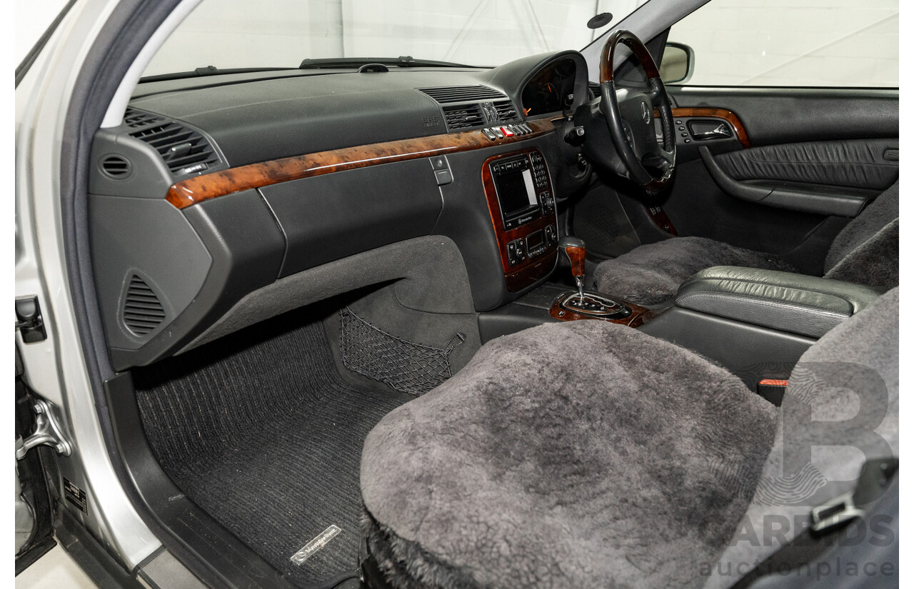 12/2000 Mercedes Benz S320 W220 4d Sedan Brilliant Silver Metallic V6 3.2L