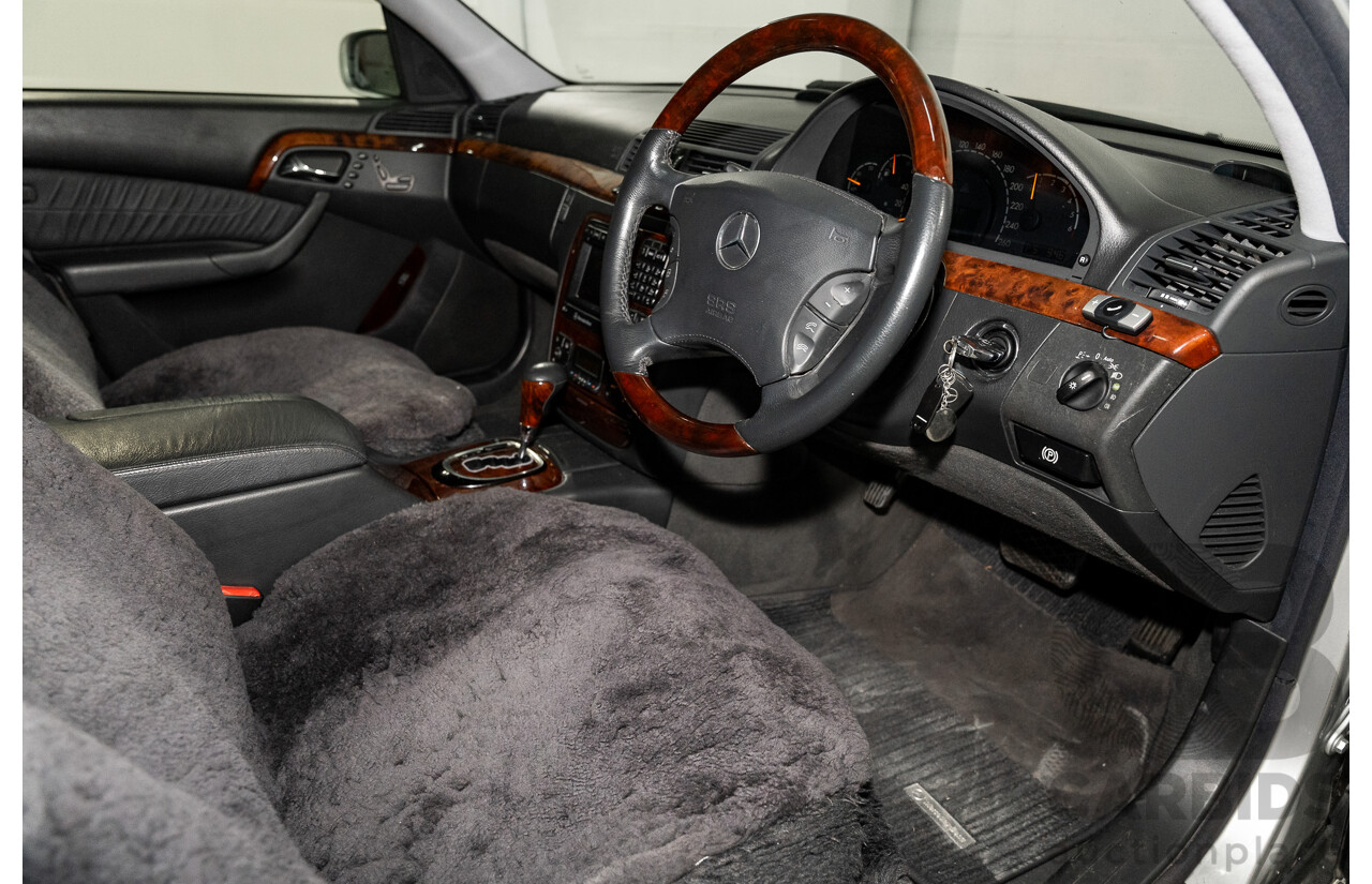 12/2000 Mercedes Benz S320 W220 4d Sedan Brilliant Silver Metallic V6 3.2L