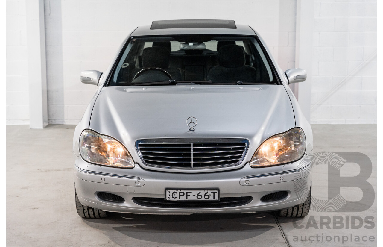 12/2000 Mercedes Benz S320 W220 4d Sedan Brilliant Silver Metallic V6 3.2L