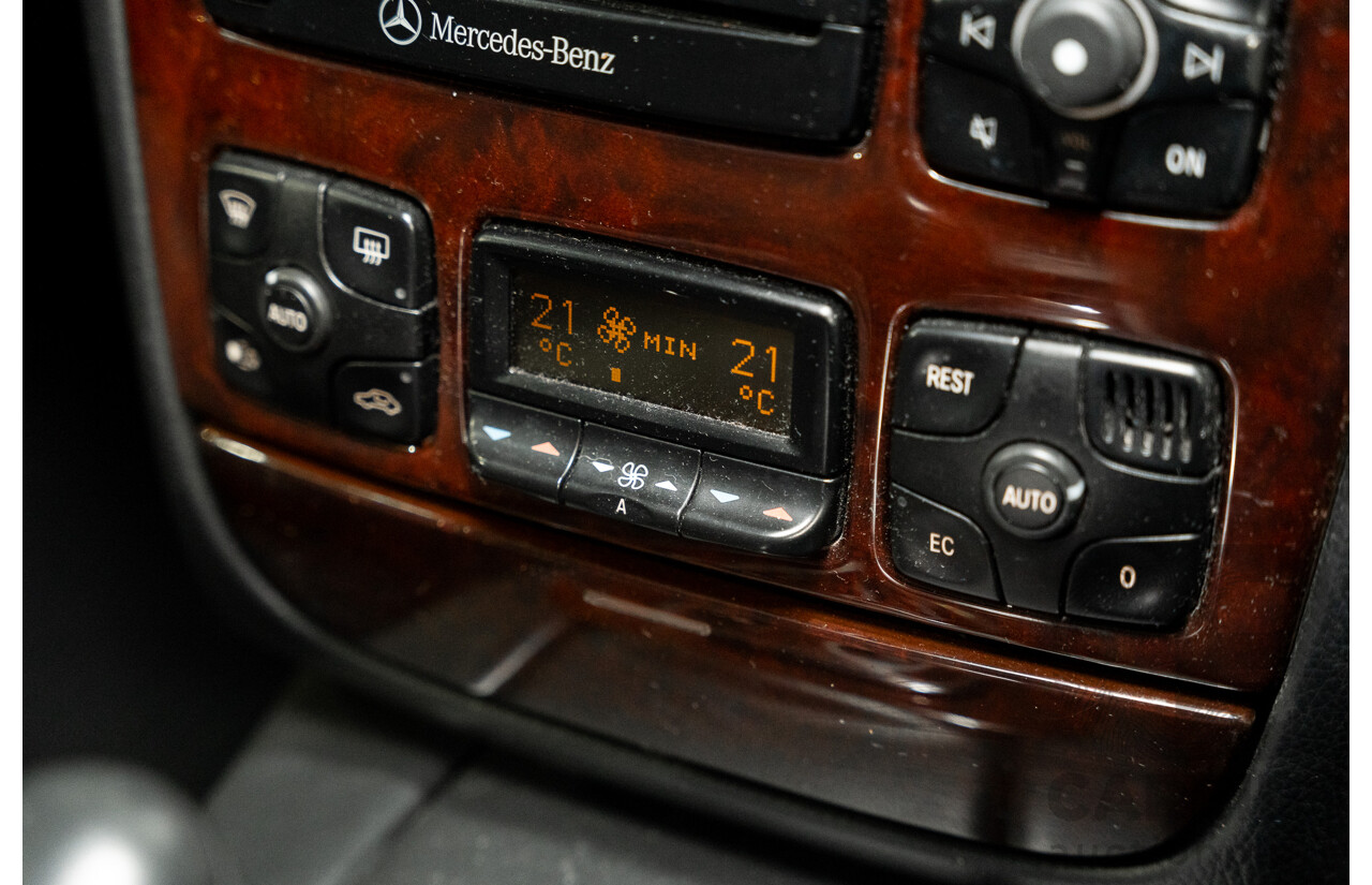 12/2000 Mercedes Benz S320 W220 4d Sedan Brilliant Silver Metallic V6 3.2L