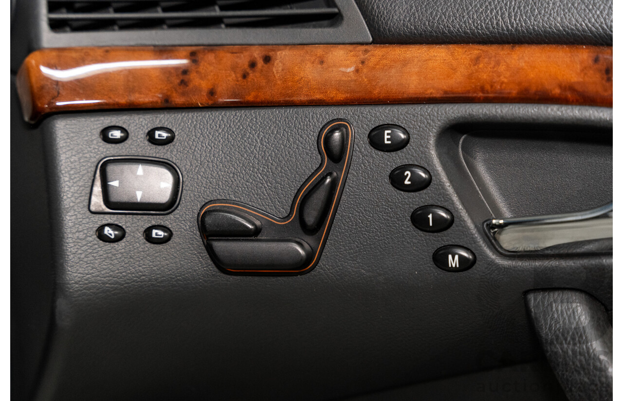 12/2000 Mercedes Benz S320 W220 4d Sedan Brilliant Silver Metallic V6 3.2L