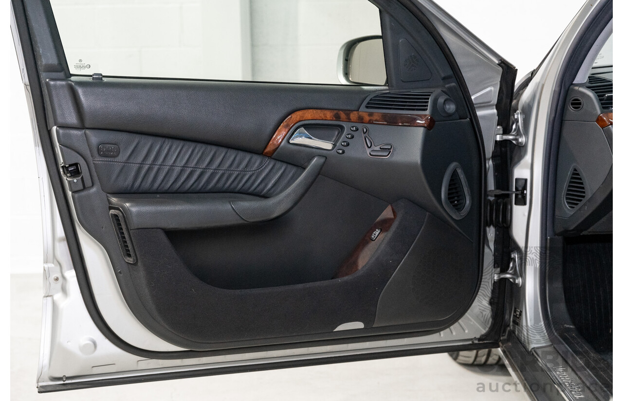 12/2000 Mercedes Benz S320 W220 4d Sedan Brilliant Silver Metallic V6 3.2L