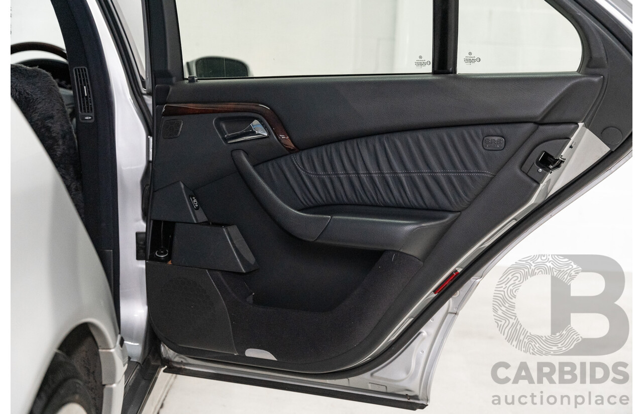 12/2000 Mercedes Benz S320 W220 4d Sedan Brilliant Silver Metallic V6 3.2L