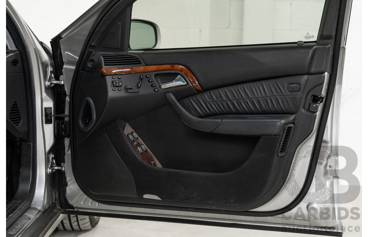 12/2000 Mercedes Benz S320 W220 4d Sedan Brilliant Silver Metallic V6 3.2L