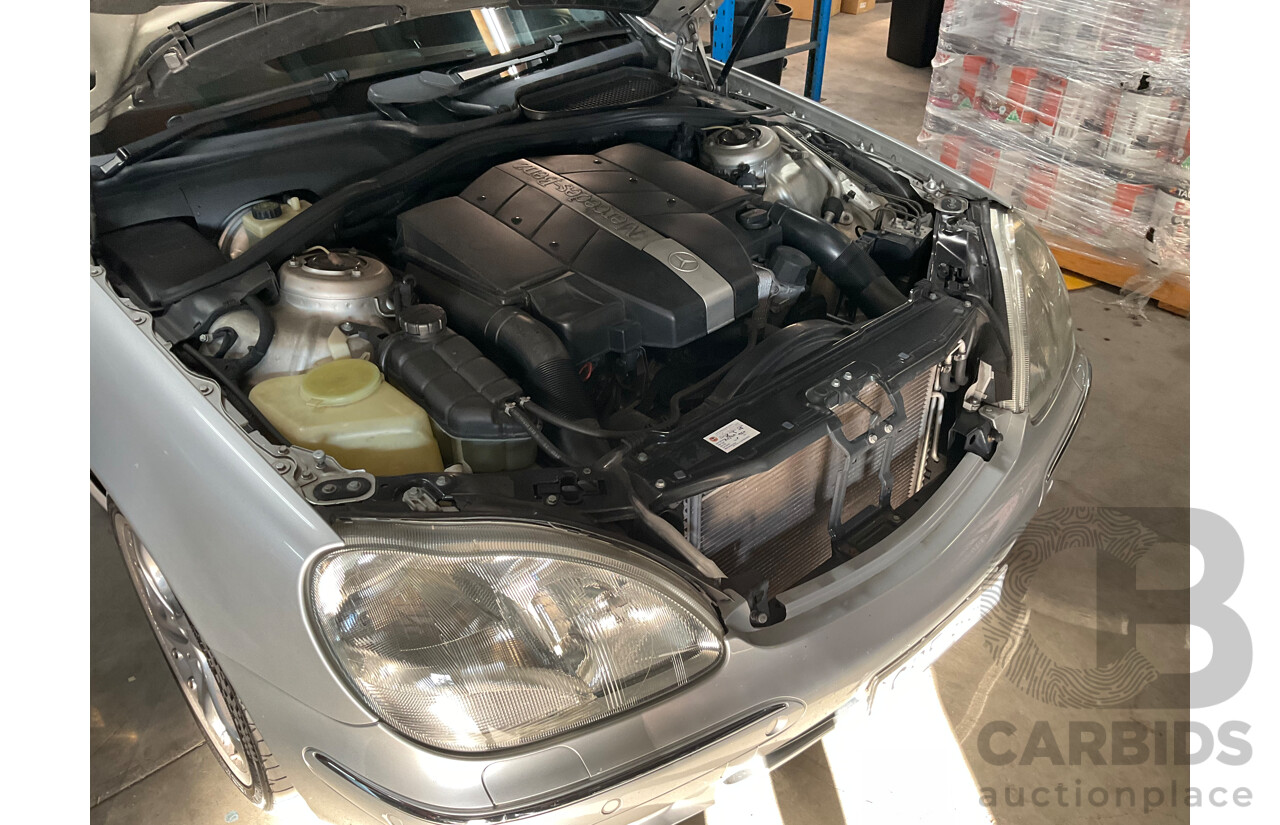 12/2000 Mercedes Benz S320 W220 4d Sedan Brilliant Silver Metallic V6 3.2L