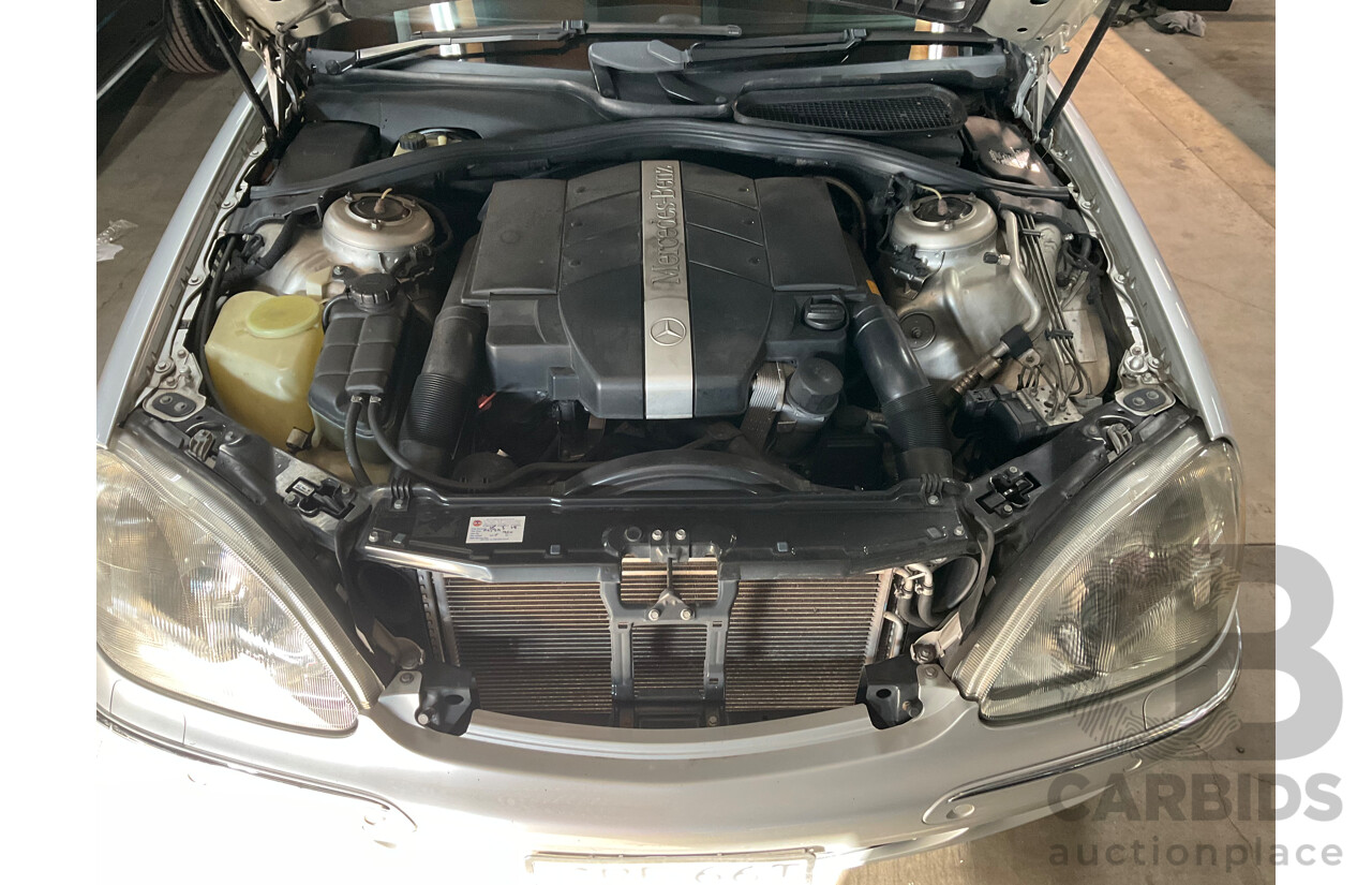 12/2000 Mercedes Benz S320 W220 4d Sedan Brilliant Silver Metallic V6 3.2L