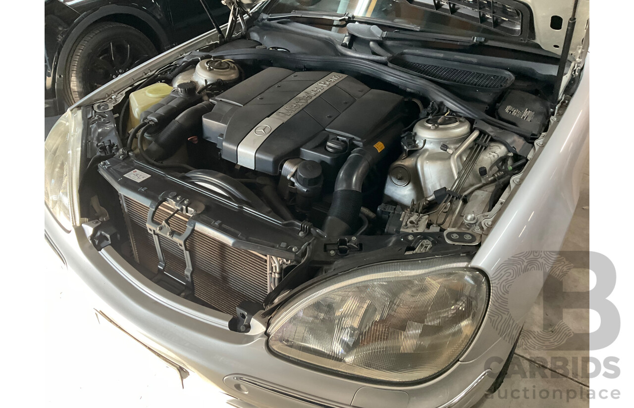 12/2000 Mercedes Benz S320 W220 4d Sedan Brilliant Silver Metallic V6 3.2L