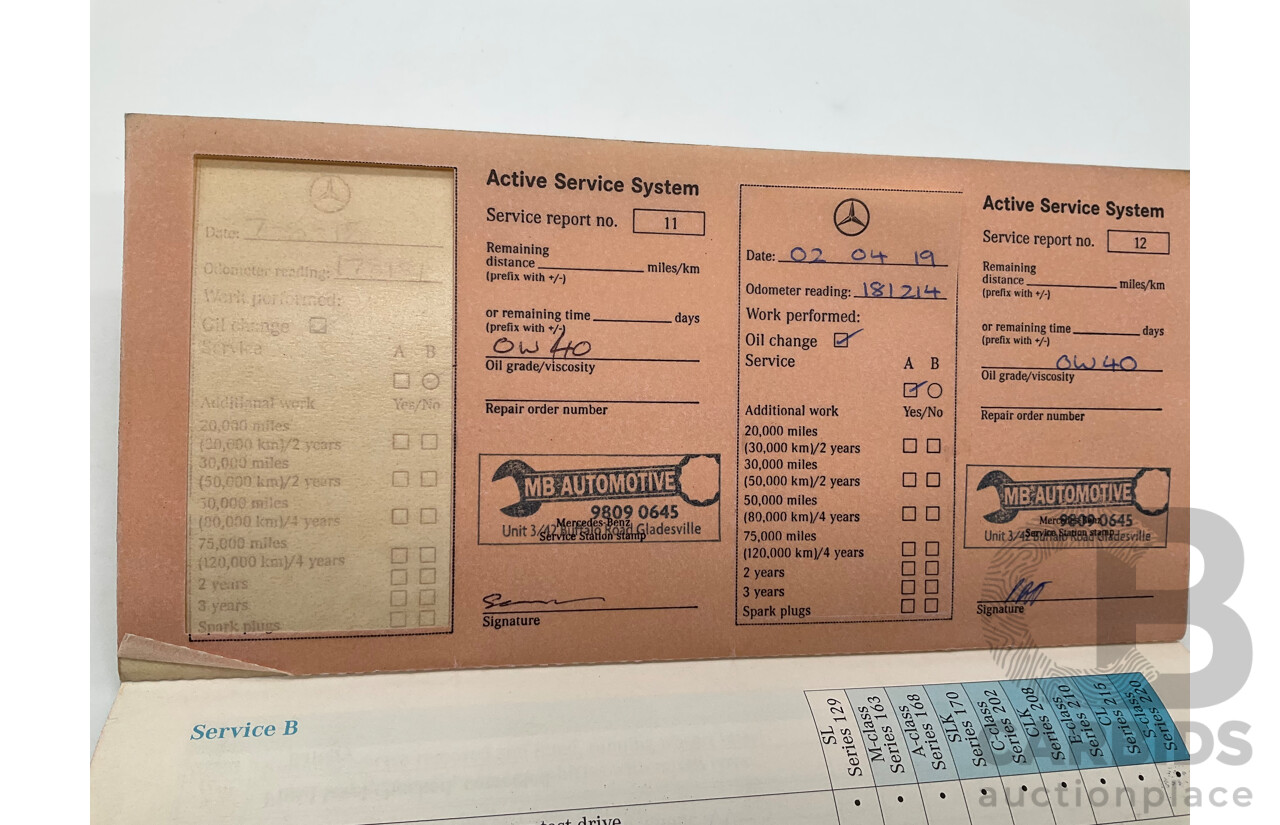 12/2000 Mercedes Benz S320 W220 4d Sedan Brilliant Silver Metallic V6 3.2L