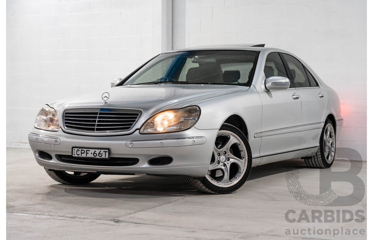 12/2000 Mercedes Benz S320 W220 4d Sedan Brilliant Silver Metallic V6 3.2L