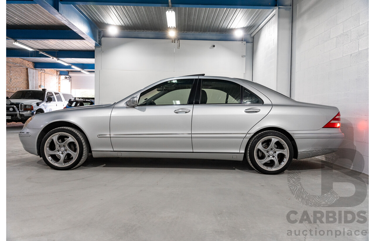 12/2000 Mercedes Benz S320 W220 4d Sedan Brilliant Silver Metallic V6 3.2L