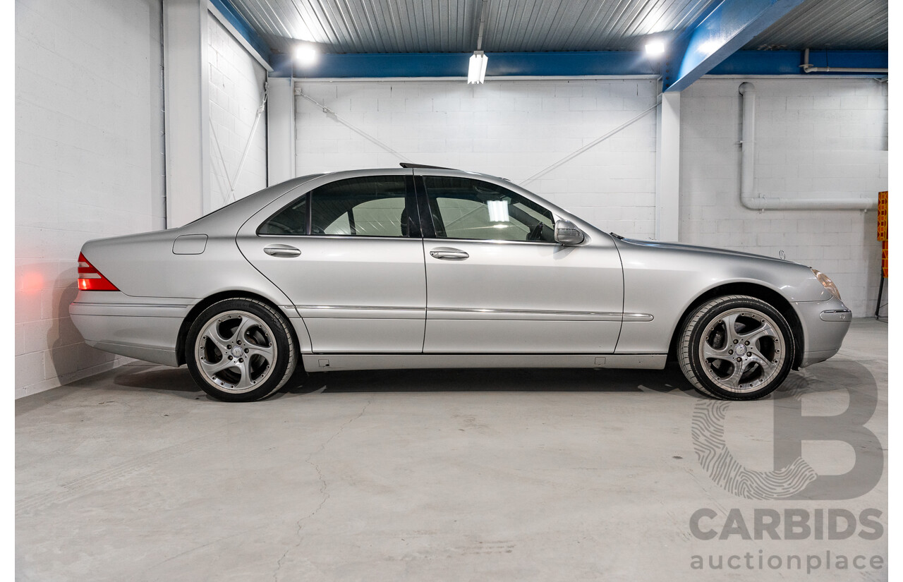 12/2000 Mercedes Benz S320 W220 4d Sedan Brilliant Silver Metallic V6 3.2L